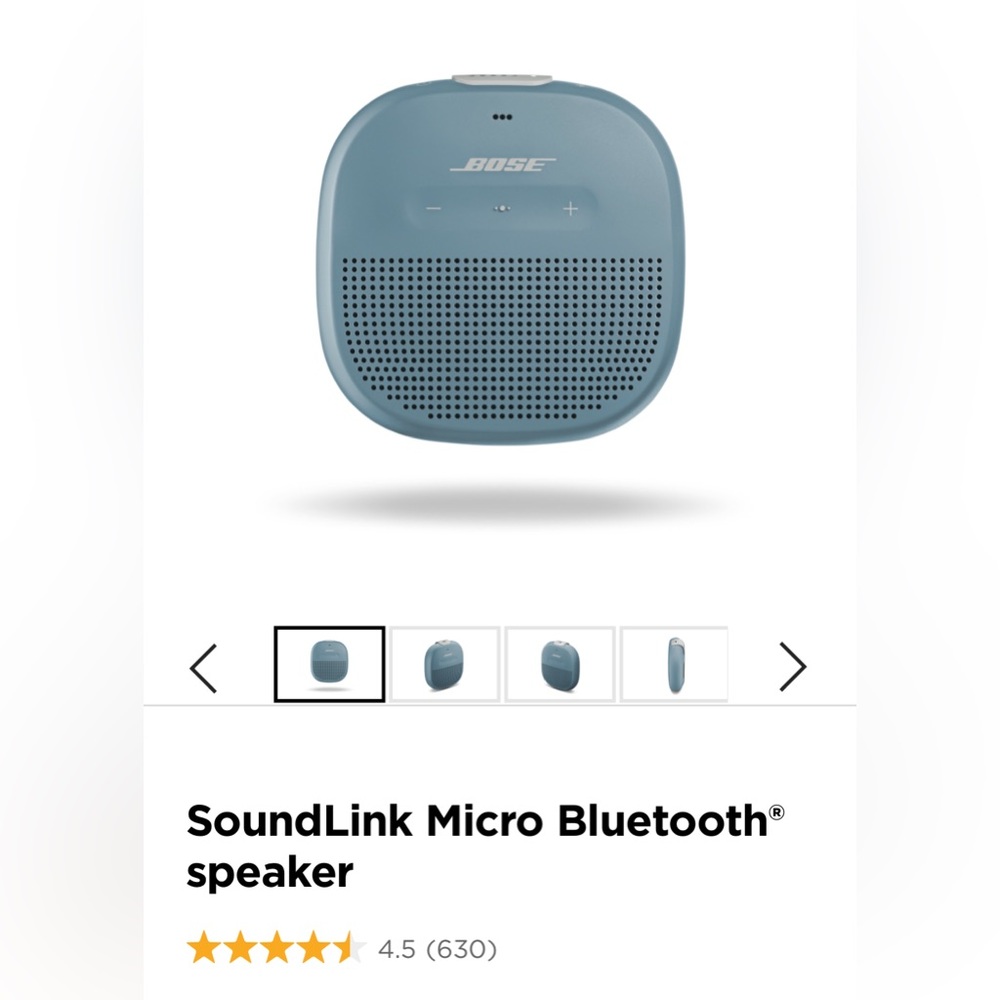 Bose Soundlink Micro, stone blue, bluetooth speaker